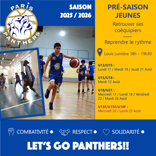 VISUEL PRE SAISON JEUNES VISUEL PRE SAISON JEUNES